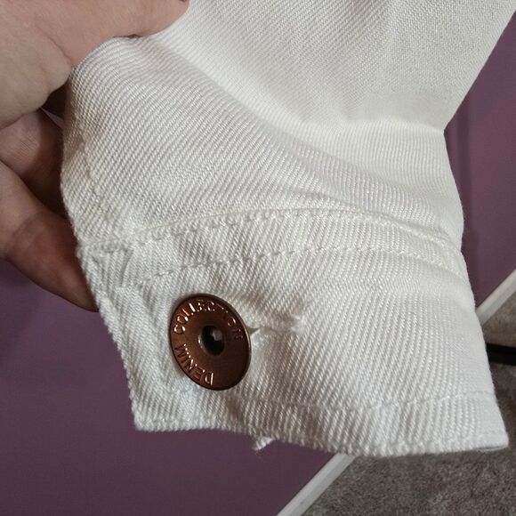 NWOT CiSono white denim jacket - Picture 10 of 11